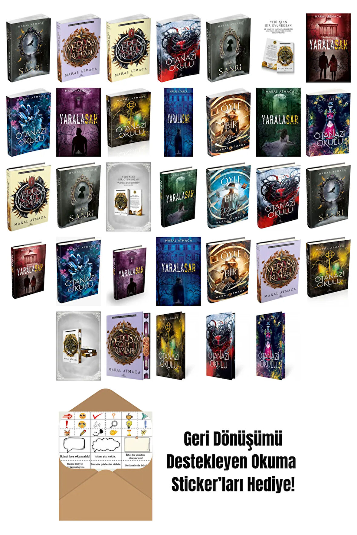 Maral Atmaca 33 Kitap Seti + Okuma Sticker'ları