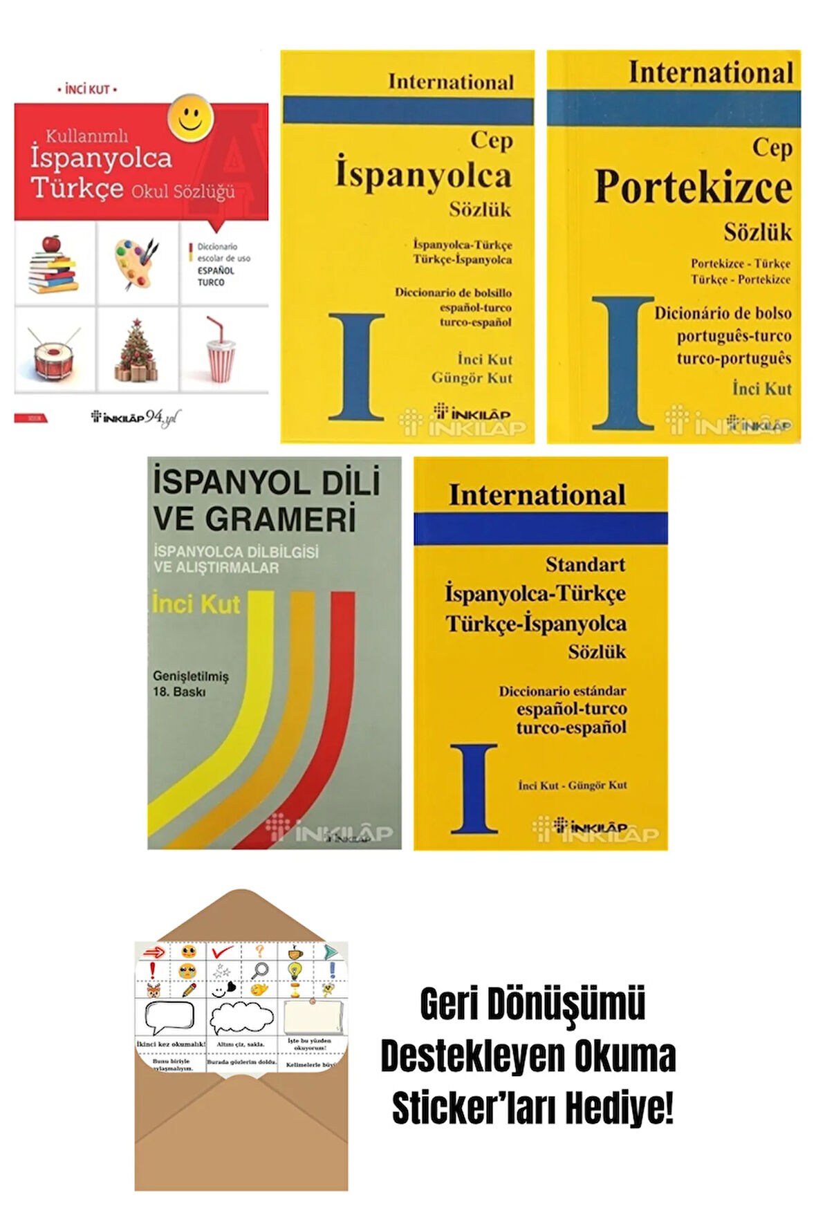 İnci Kut 5 Kitap Seti + Okuma Sticker'ları