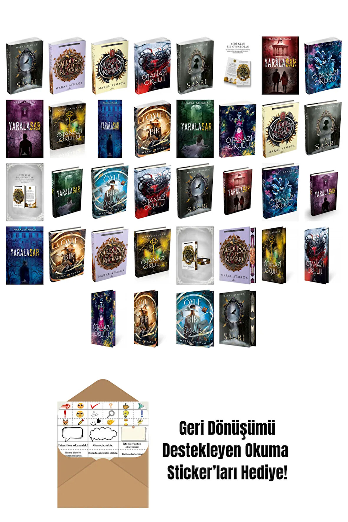 Maral Atmaca 36 Kitap Seti + Okuma Sticker'ları