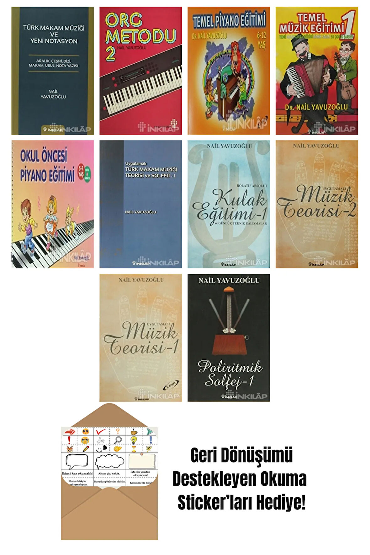 Nail Yavuzoğlu 10 Kitap Seti + Okuma Sticker'ları
