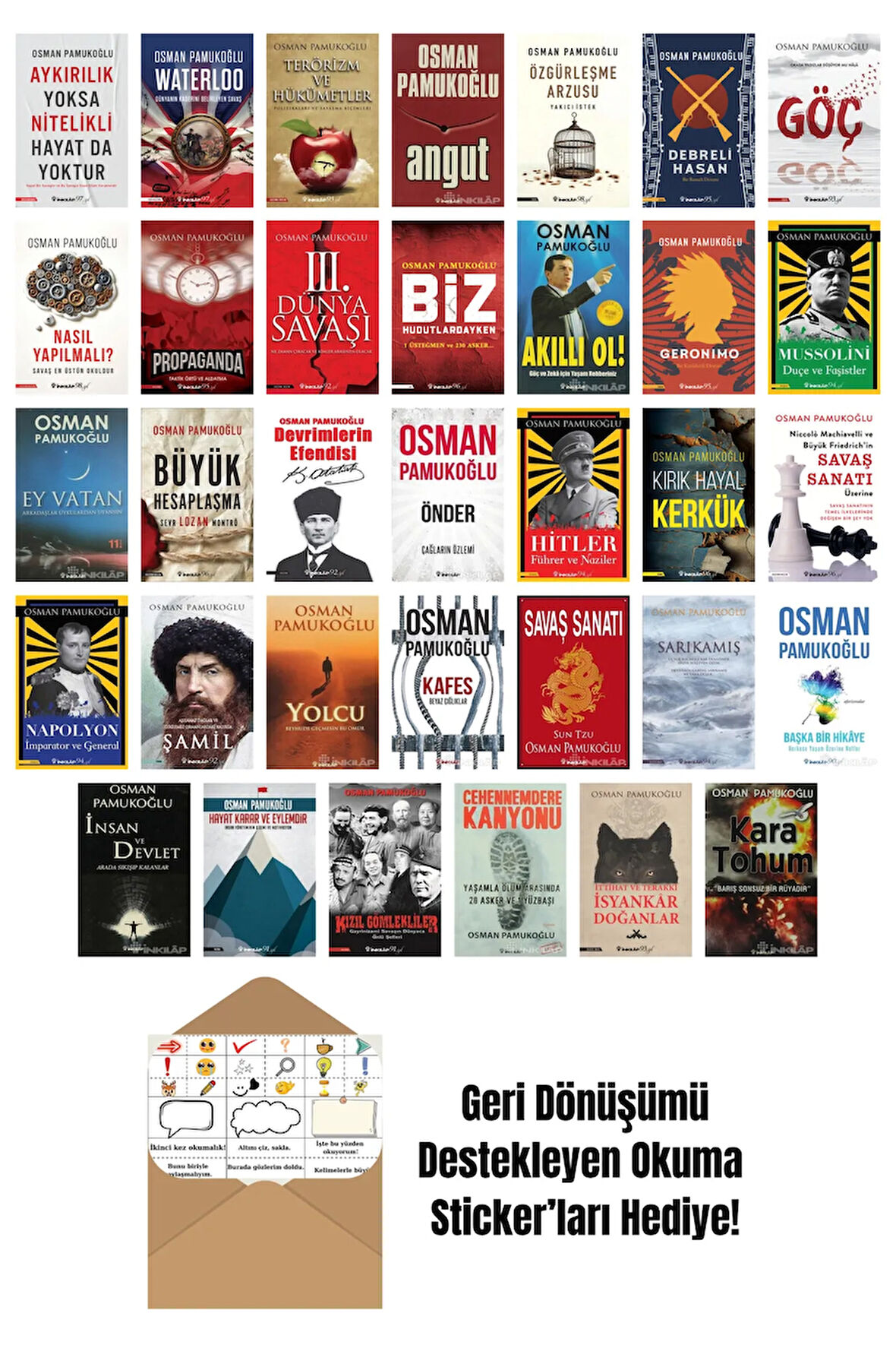 Osman Pamukoğlu 34 Kitap Seti + Okuma Sticker'ları