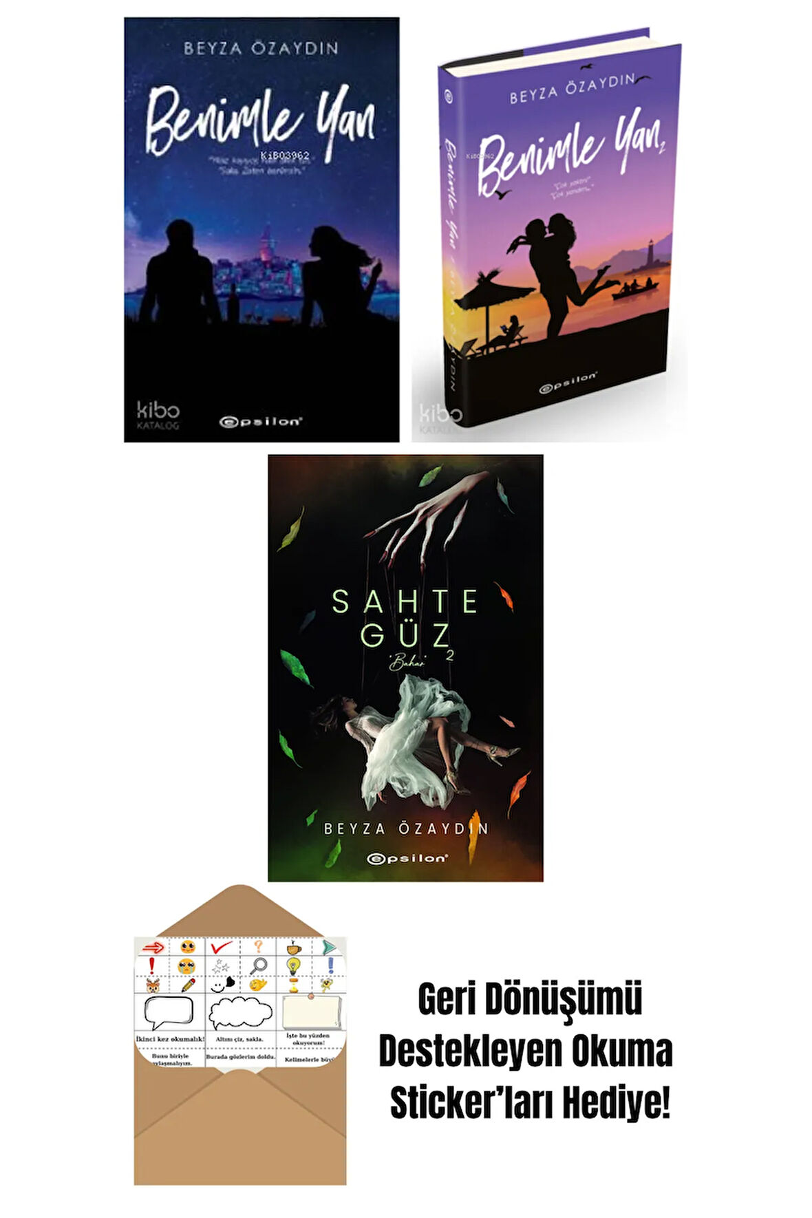 Beyza Özaydın 3 Kitap Seti + Okuma Sticker'ları