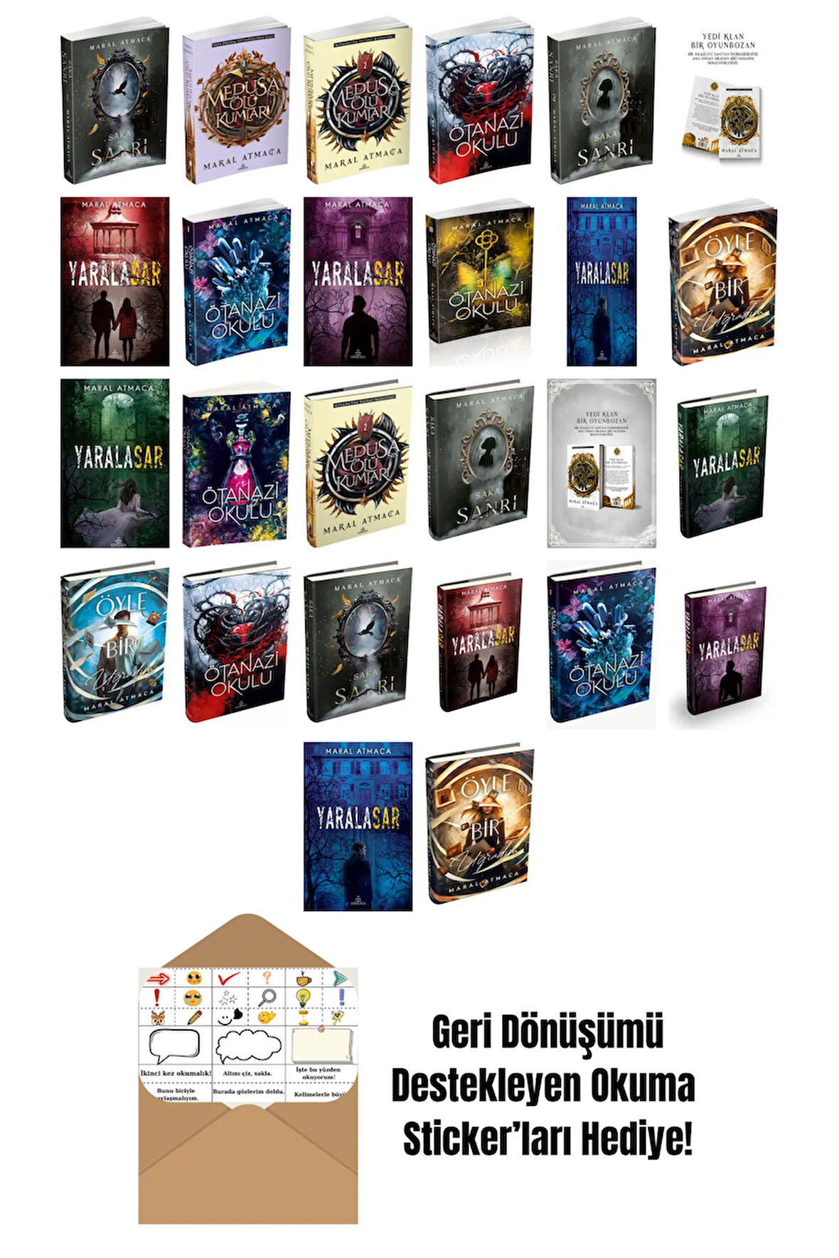 Maral Atmaca 26 Kitap Seti + Okuma Sticker'ları