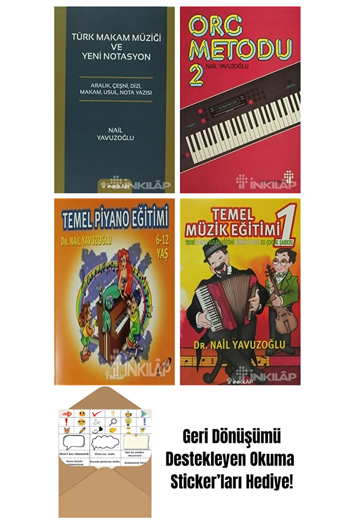 Nail Yavuzoğlu 4 Kitap Seti + Okuma Sticker'ları