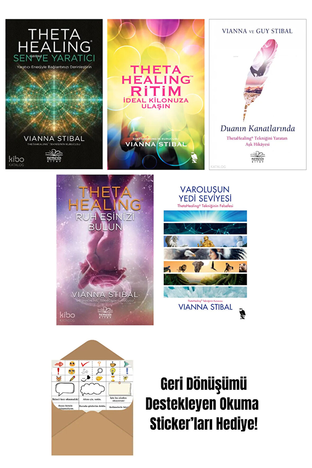 Vianna Stibal 5 Kitap Seti + Okuma Sticker'ları