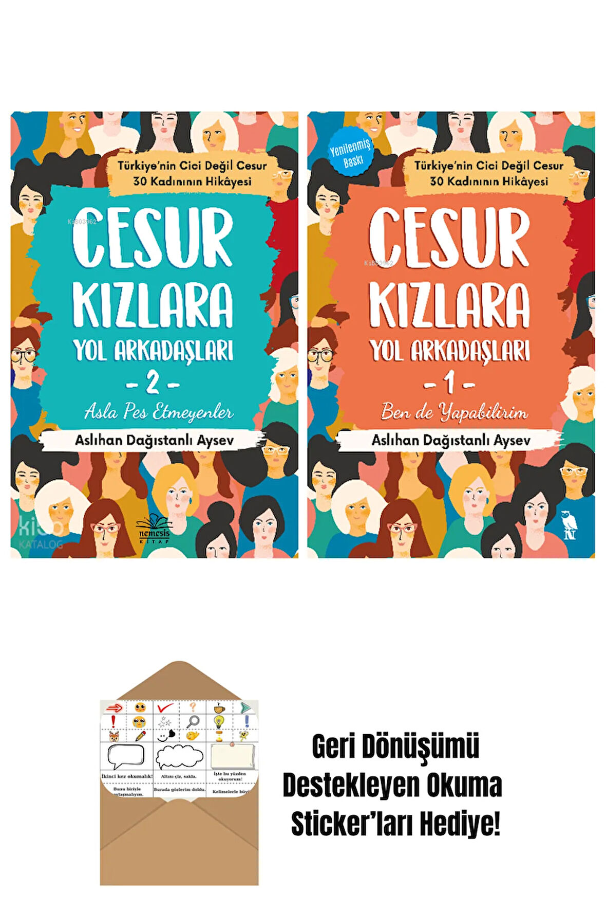 Aslıhan Dağıstanlı Aysev 2 Kitap Seti + Okuma Sticker'ları