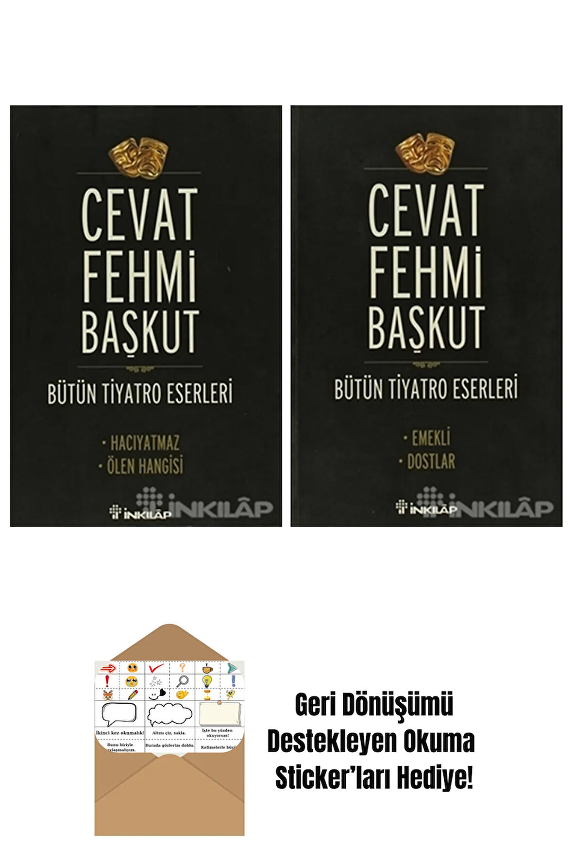 Cevat Fehmi Başkut 2 Kitap Seti + Okuma Sticker'ları