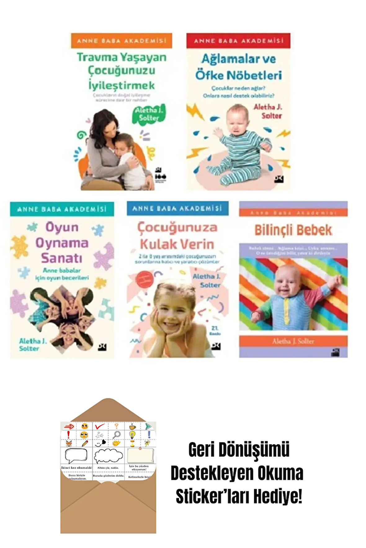 Aletha J. Solter 5 Kitap Set + Okuma Sticker'ları