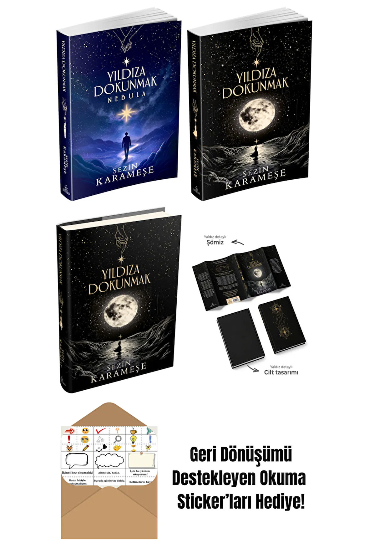 SEZİN KARAMEŞE 4 Kitap Seti + Okuma Sticker'ları