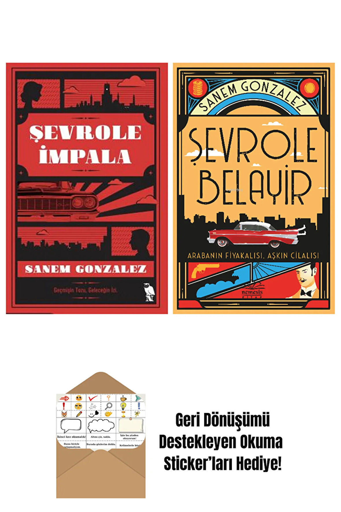 Sanem Gonzalez 2 Kitap Seti + Okuma Sticker'ları