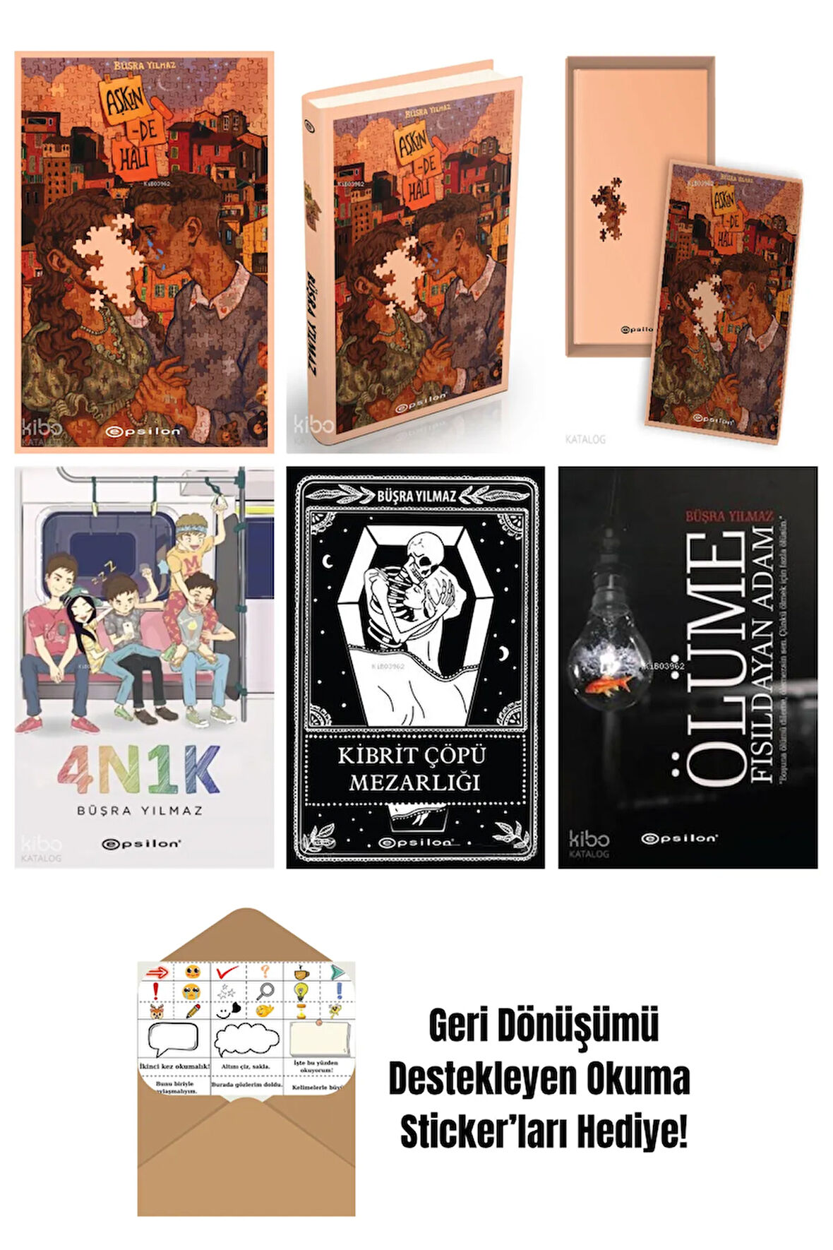 Büşra Yılmaz 6 Kitap Seti + Okuma Sticker'ları