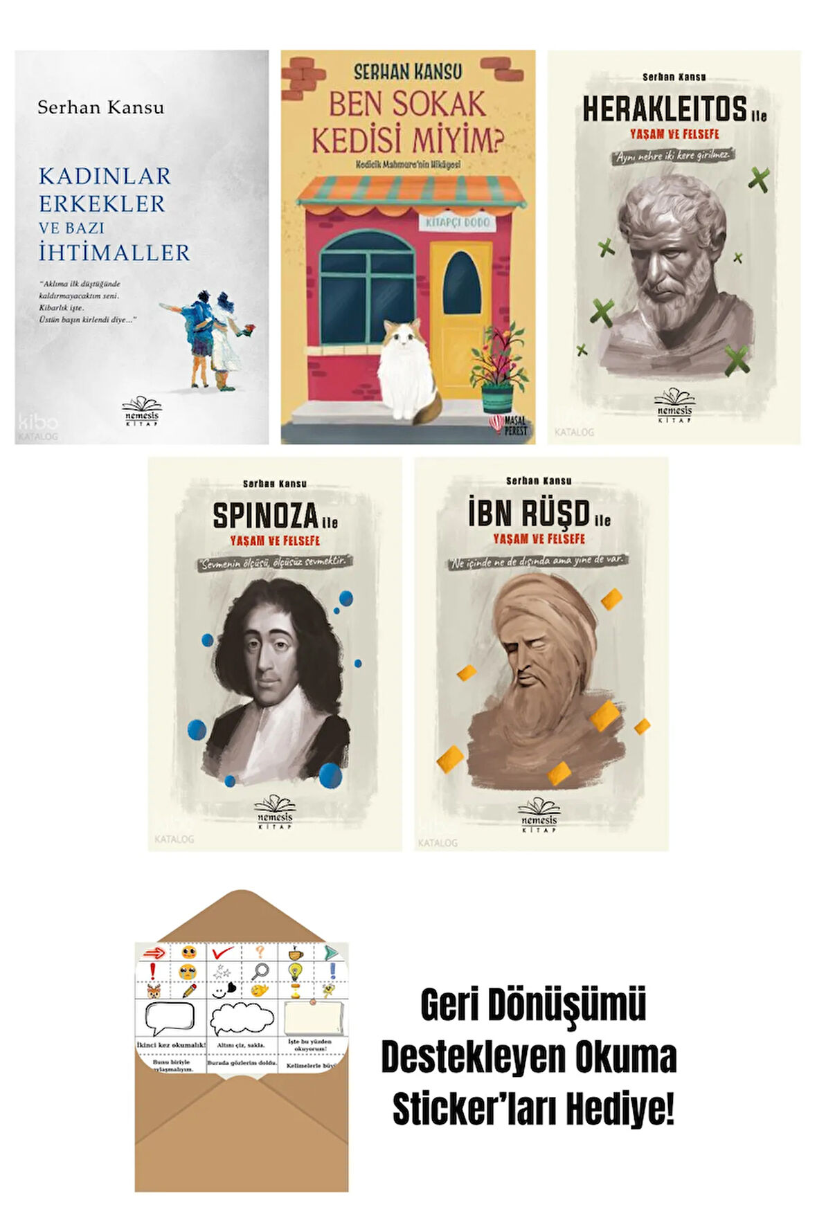 Serhan Kansu 5 Kitap Seti + Okuma Sticker'ları