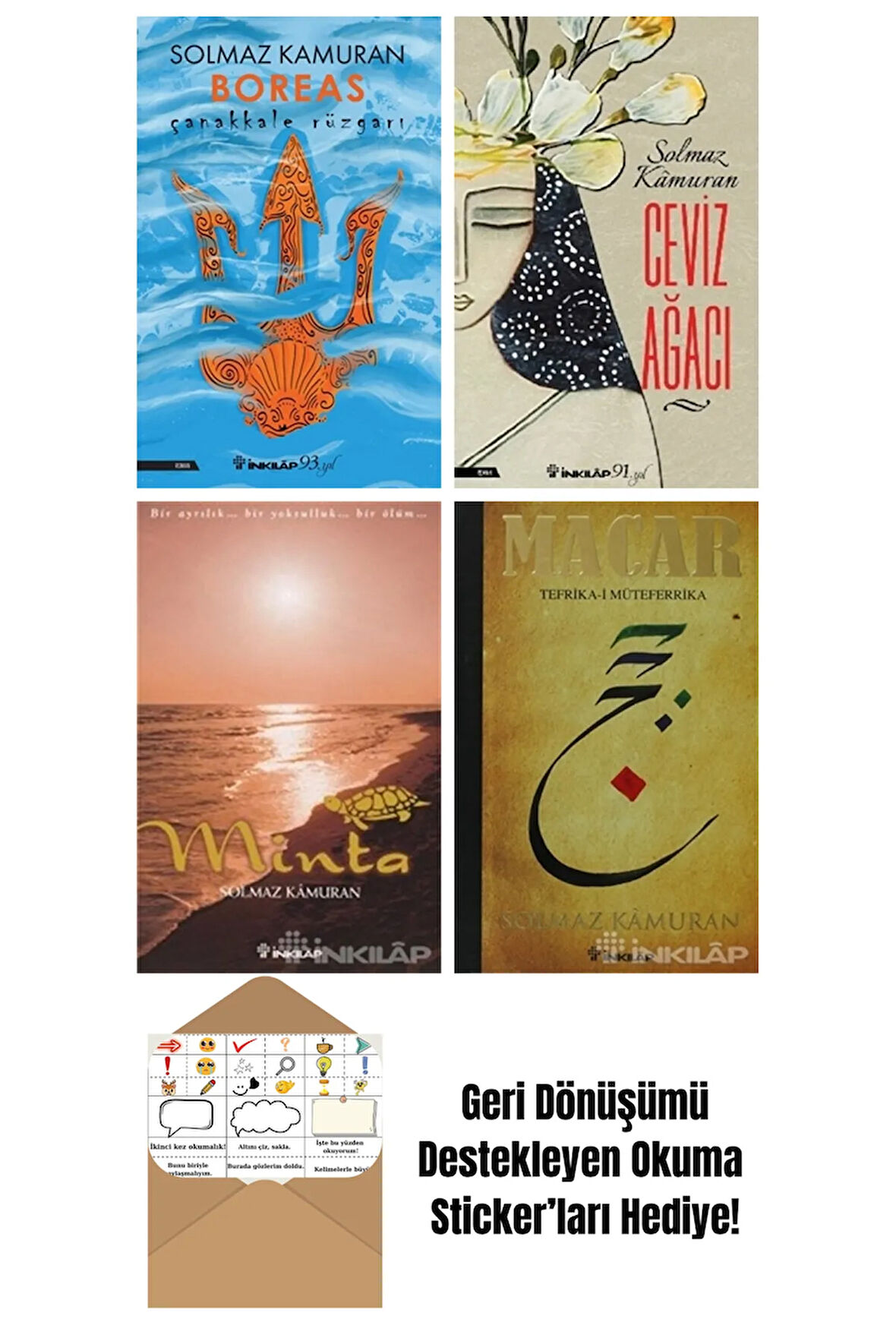 Solmaz Kamuran 4 Kitap Seti + Okuma Sticker'ları