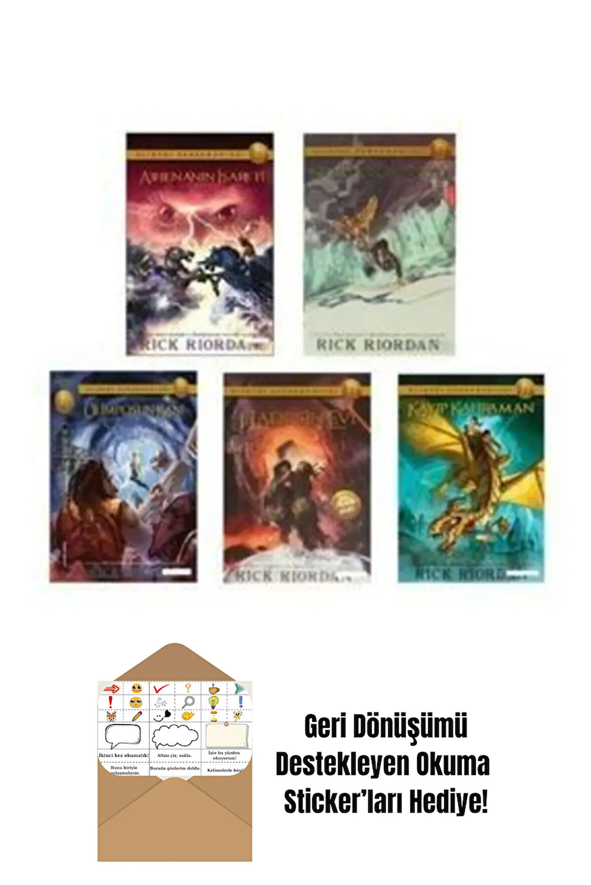 Olimpos Kahramanları 5 Kitap Set + Okuma Sticker'ları