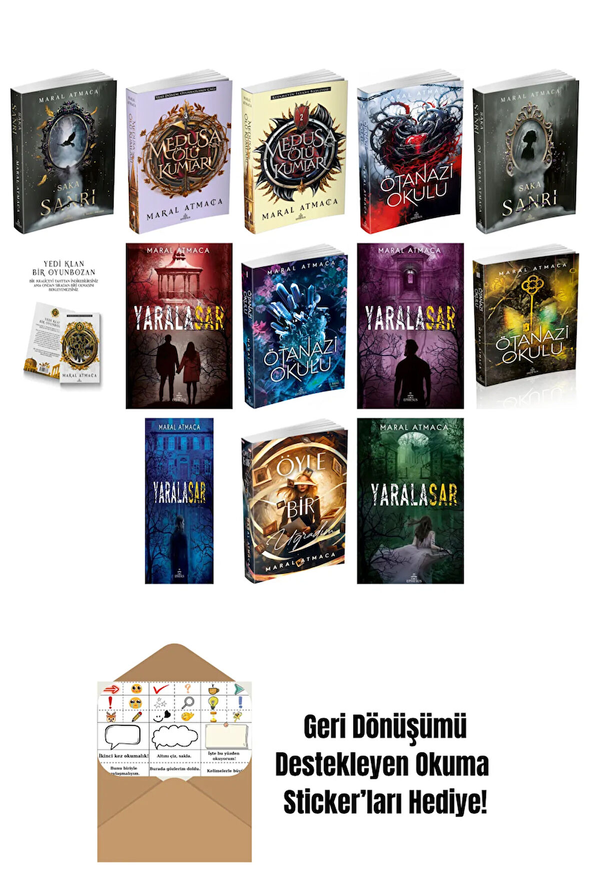 Maral Atmaca 13 Kitap Seti + Okuma Sticker'ları