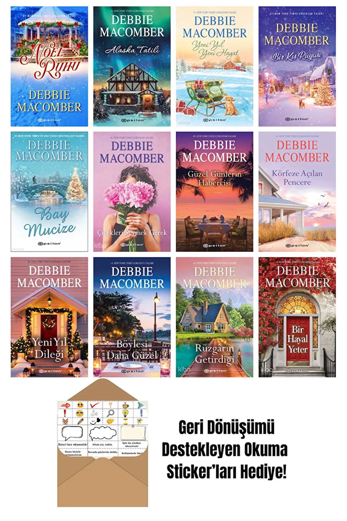 Debbie Macomber 12 Kitap Seti + Okuma Sticker'ları