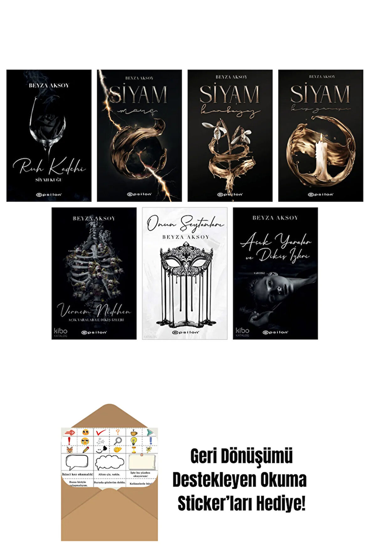 Beyza Aksoy 7 Kitap Seti + Okuma Sticker'ları