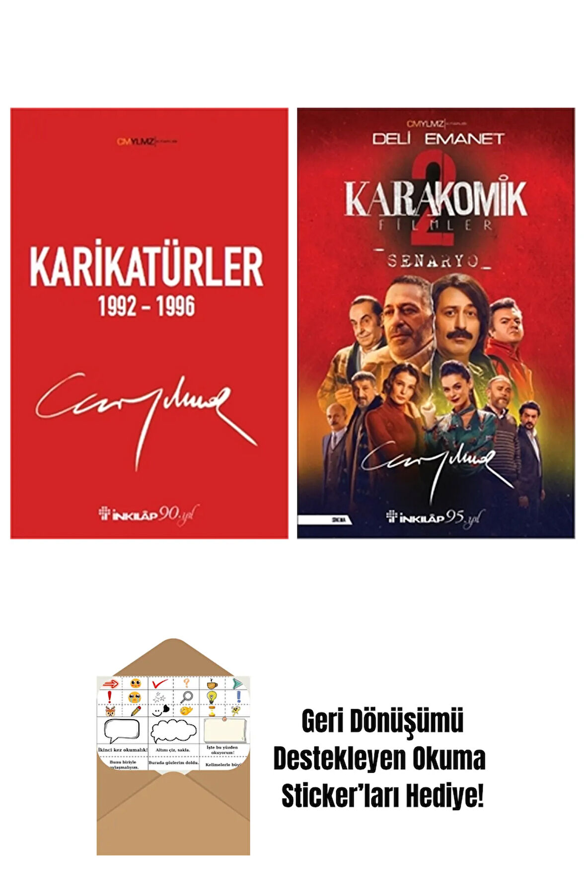 Cem Yılmaz Budan 2 Kitap Seti + Okuma Sticker'ları