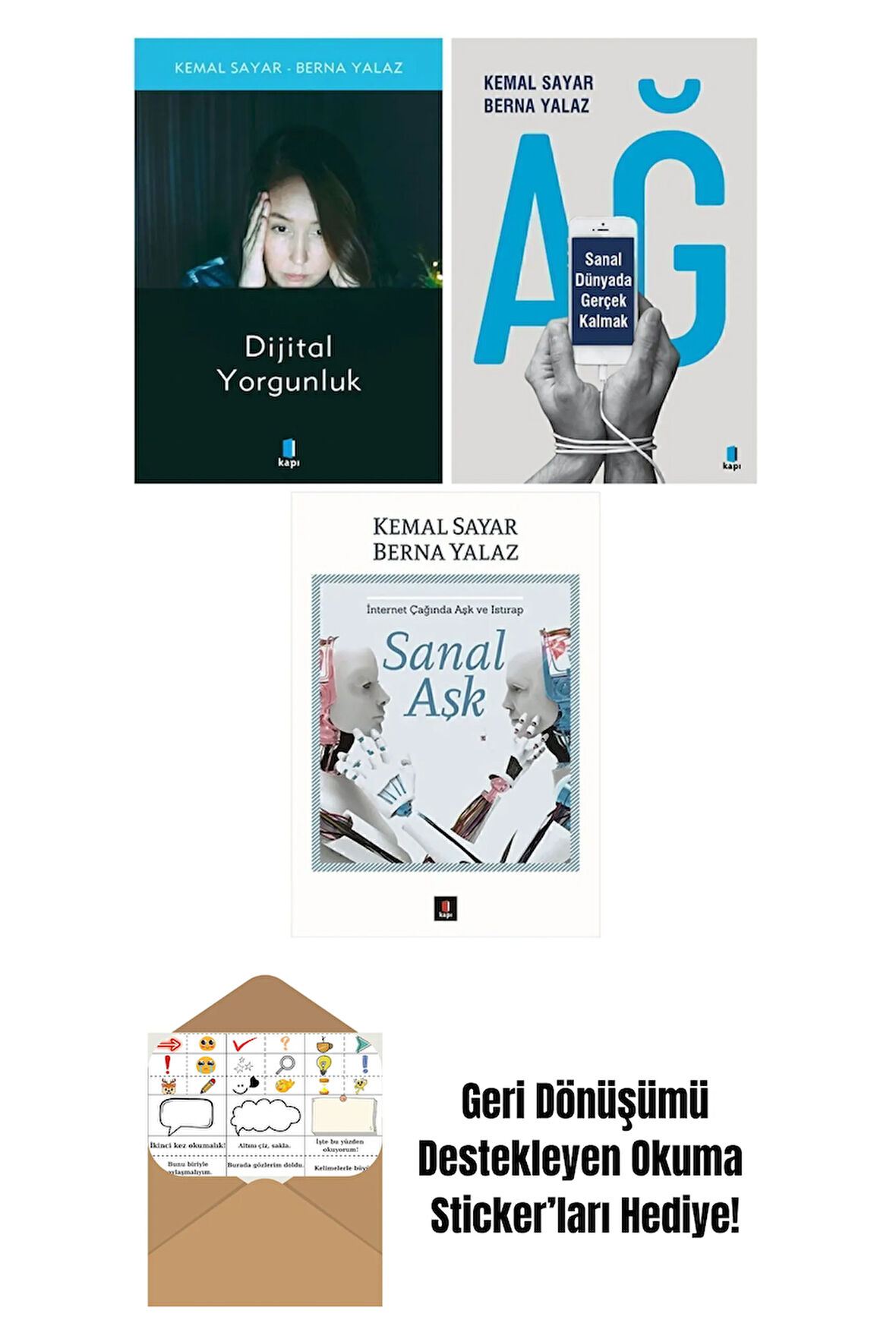 Kemal Sayar 3 Kitap Set + Okuma Sticker'ları