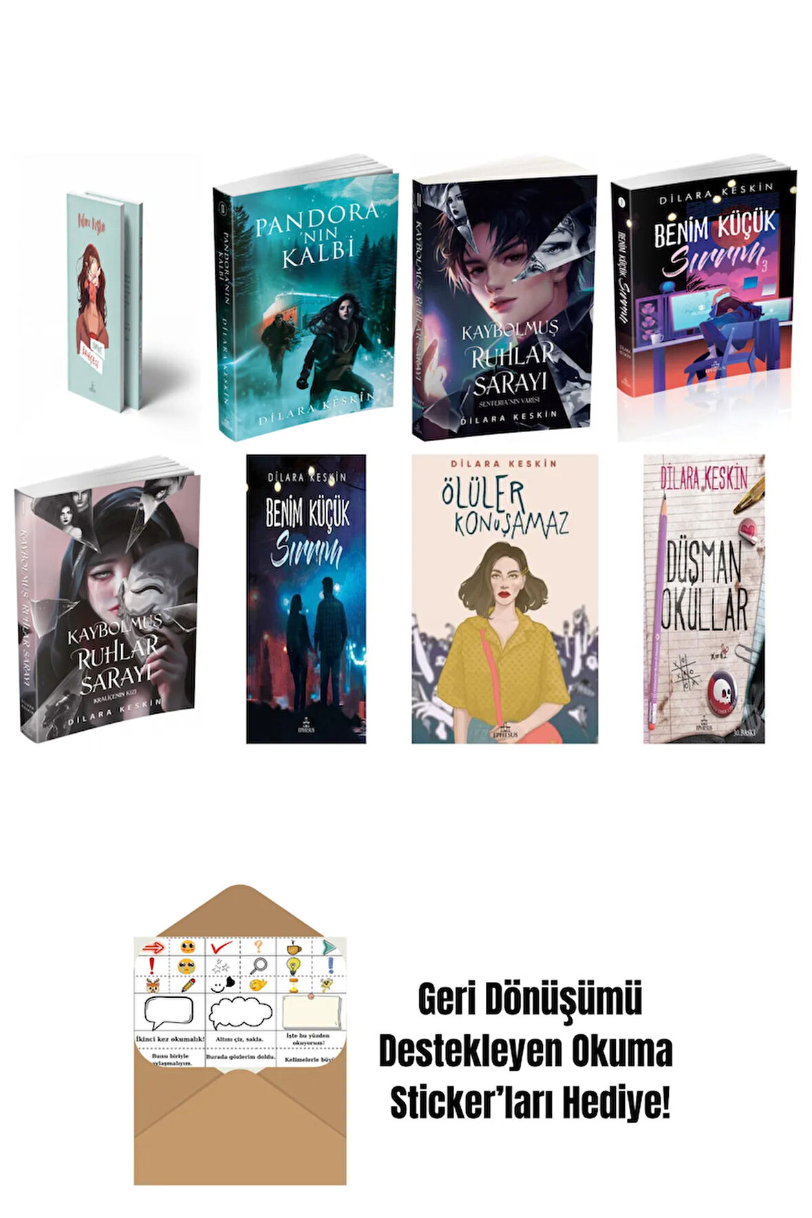 Dilara Keskin 8 Kitap Seti + Okuma Sticker'ları