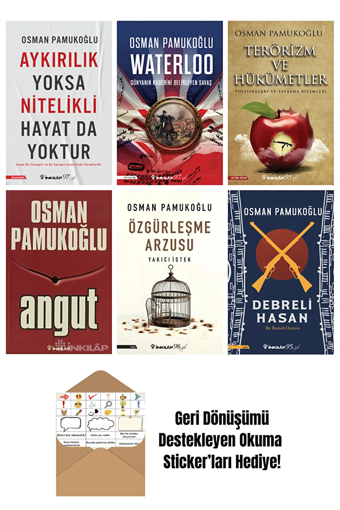 Osman Pamukoğlu 6 Kitap Seti + Okuma Sticker'ları