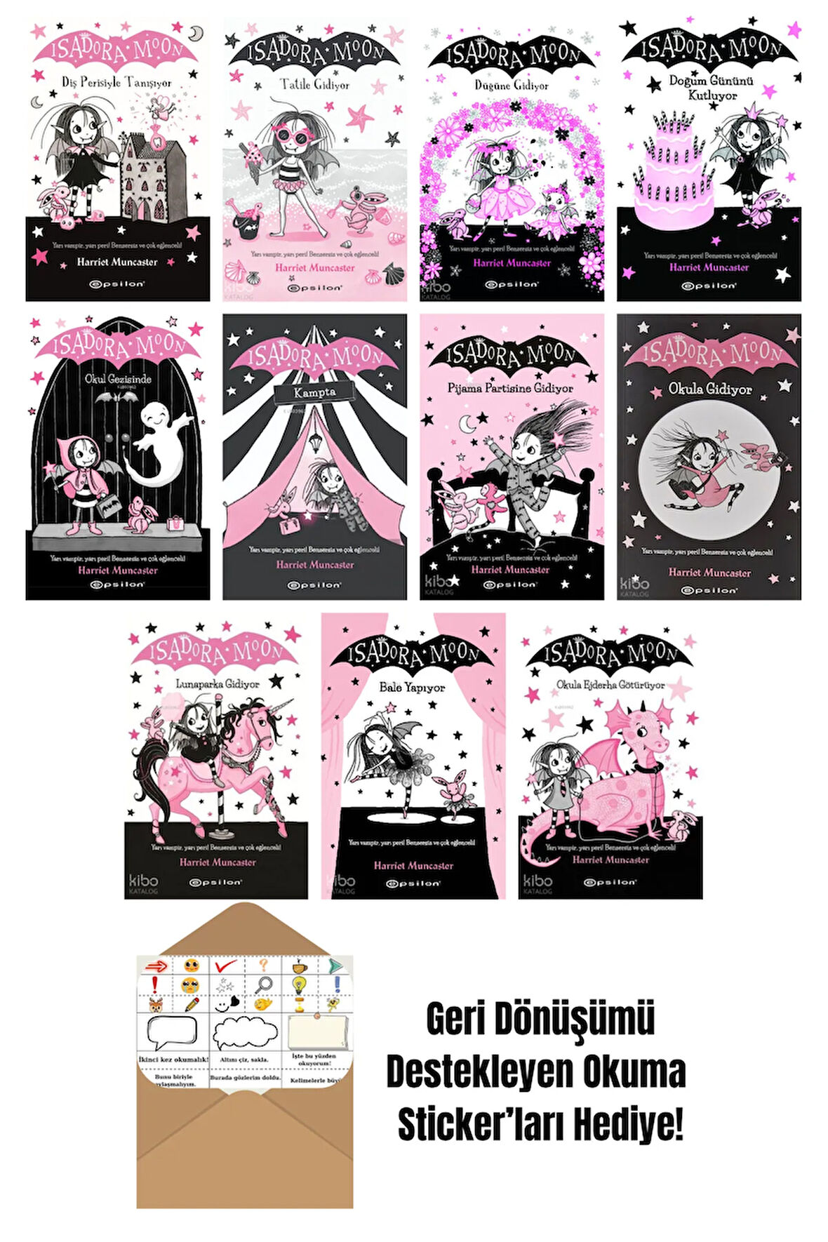 Harriet Muncaster 11 Kitap Seti + Okuma Sticker'ları