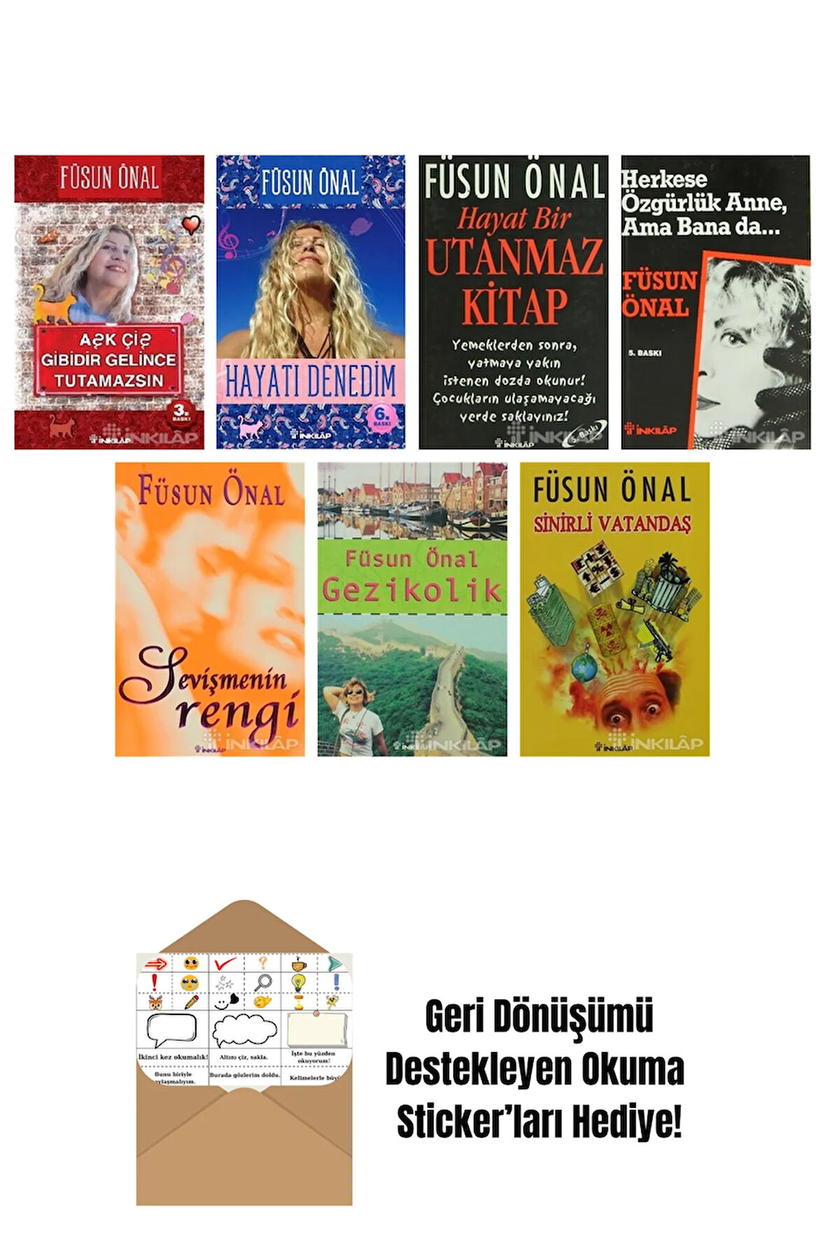Füsun Önal 7 Kitap Seti + Okuma Sticker'ları