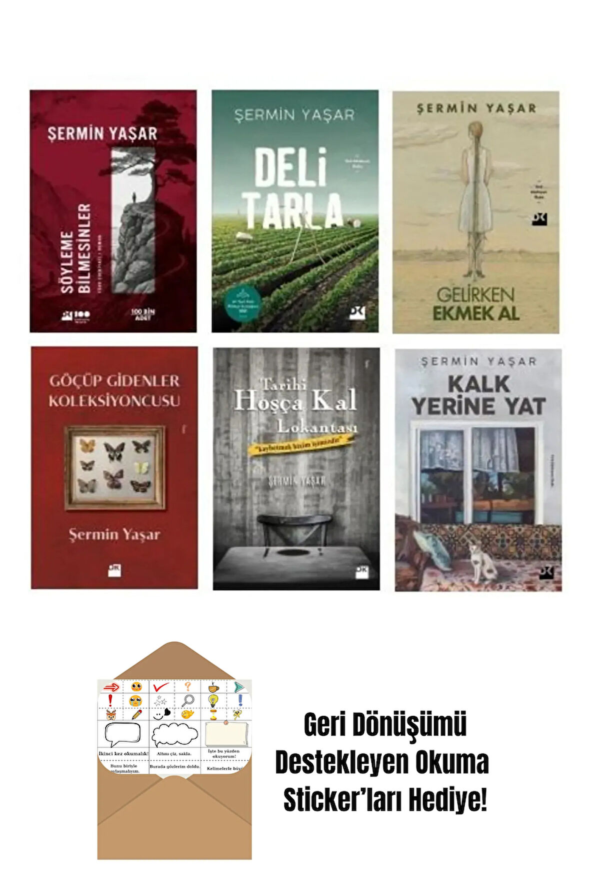 Şermin Yaşar Seti 6 Kitap + Okuma Sticker'ları