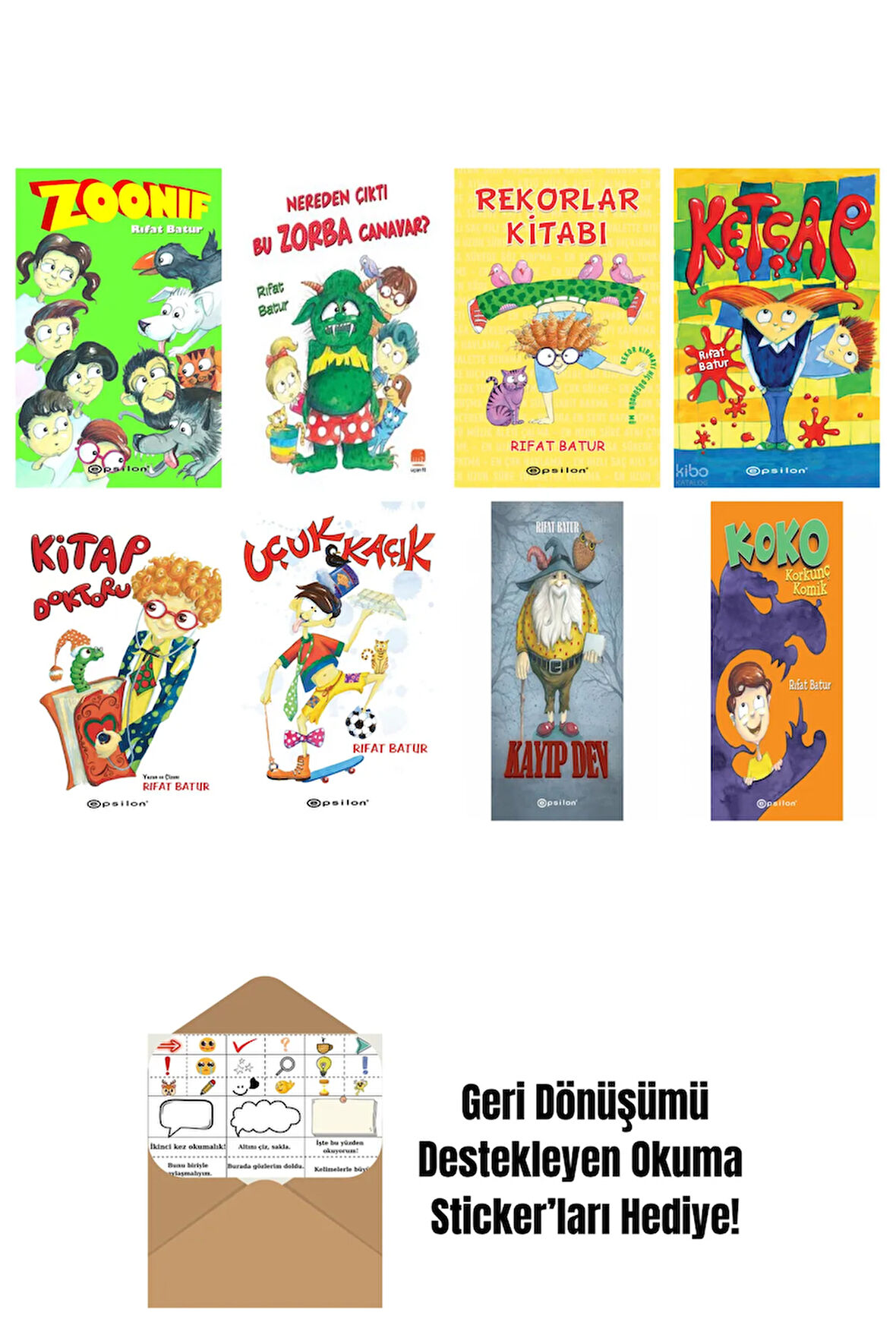 Rıfat Batur 9 Kitap Seti + Okuma Sticker'ları