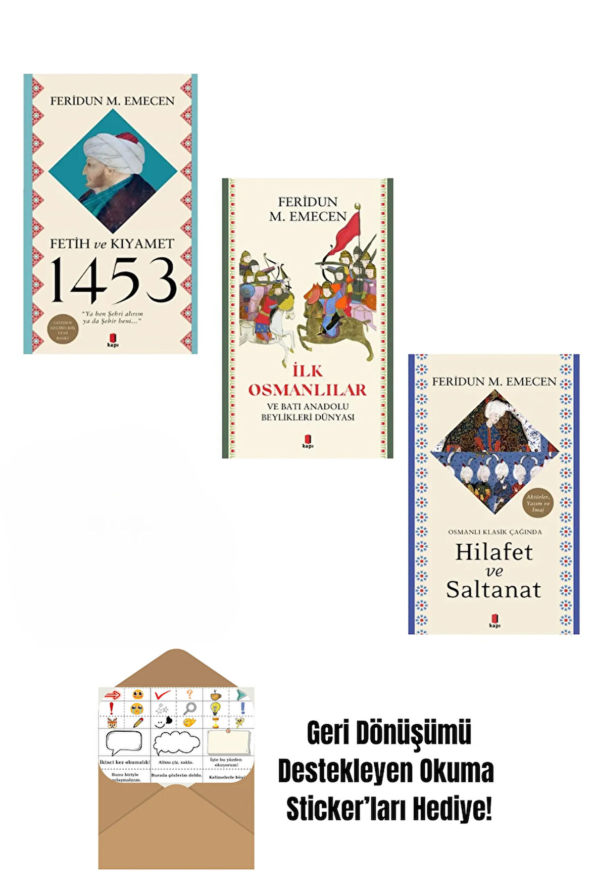 Feridun M Emecen - Fetih Ve Kıyamet 1453 3 Kitap Set + Okuma Sticker'ları