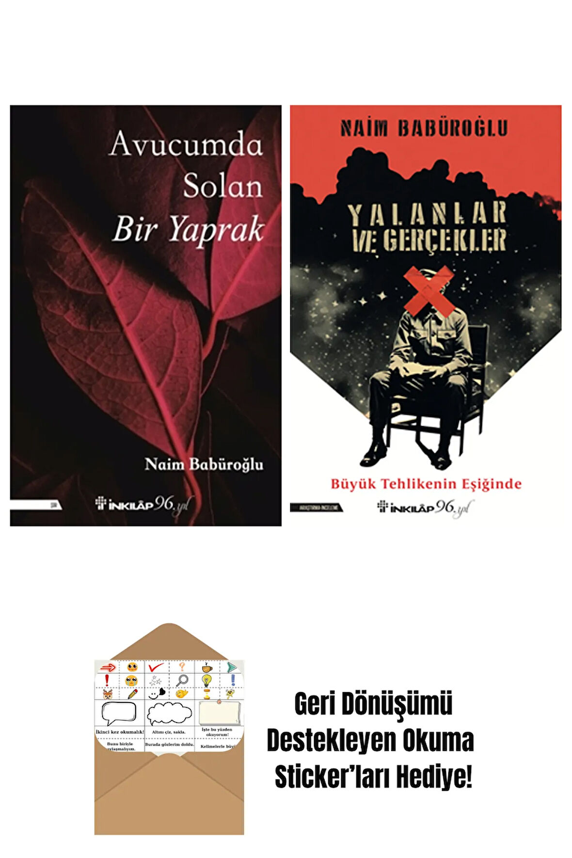 Naim Babüroğlu 2 Kitap Seti + Okuma Sticker'ları