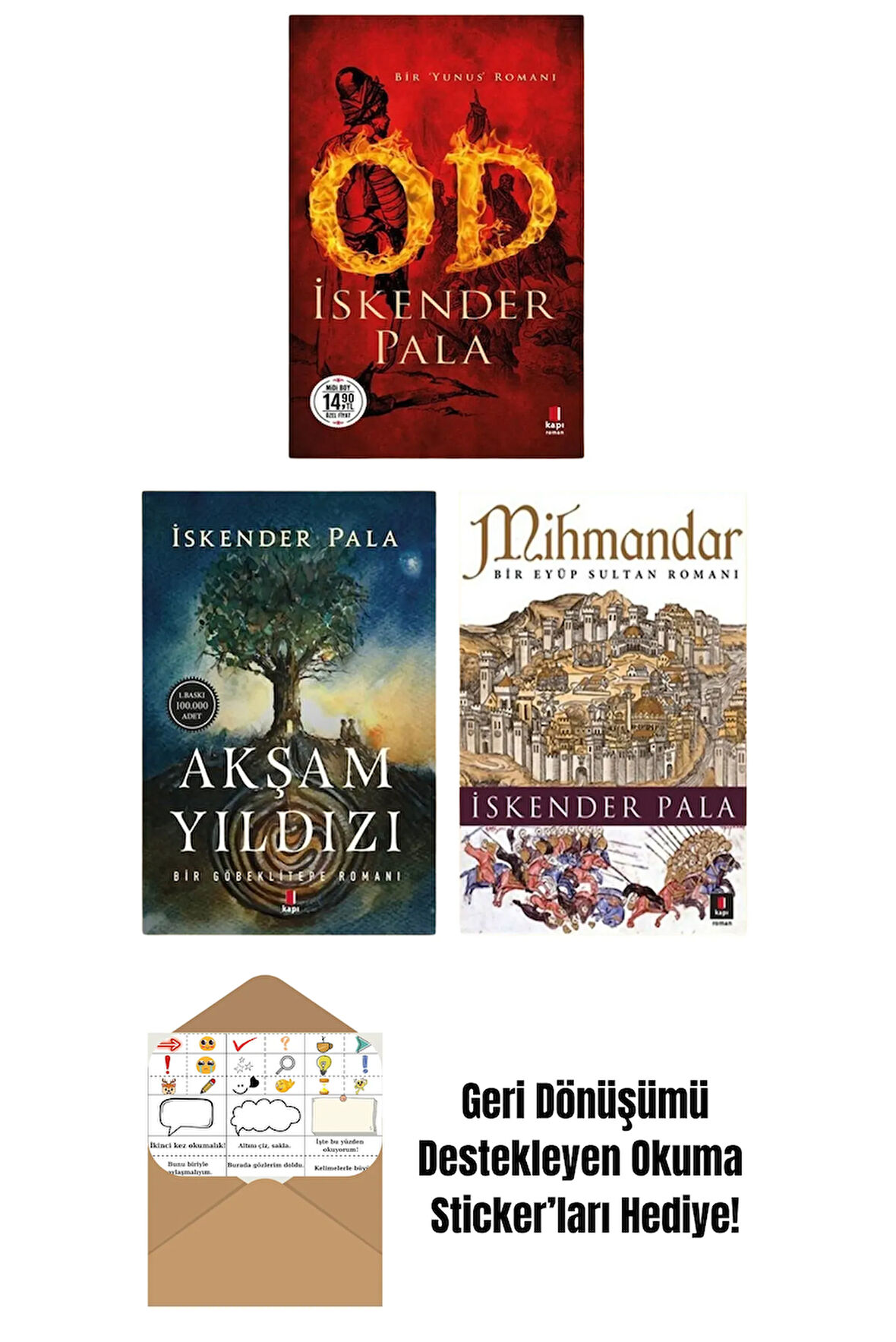 Od - Akşam Yıldızı - Mihmandar 3 Kitap Set + Okuma Sticker'ları