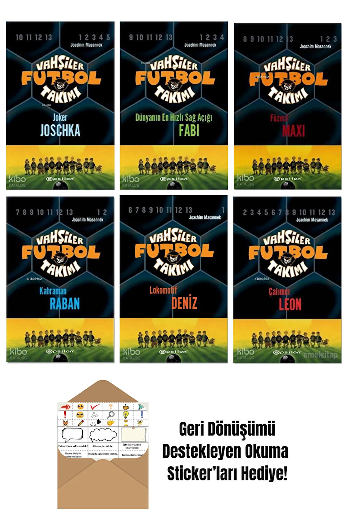 Joachim Masannek 6 Kitap Seti + Okuma Sticker'ları