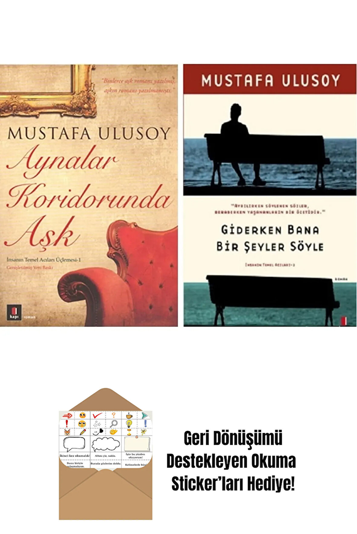 İnsanın Temel Acıları Üçlemesi 1-2 Kitap Set + Okuma Sticker'ları