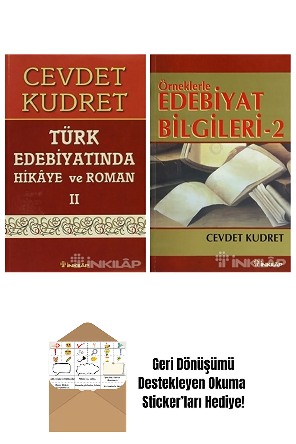Cevdet Kudret 2 Kitap Seti + Okuma Sticker'ları
