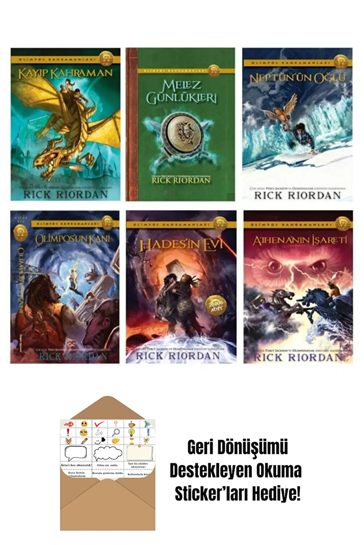 Olimpos Kahramanları 6 Kitap Set + Okuma Sticker'ları