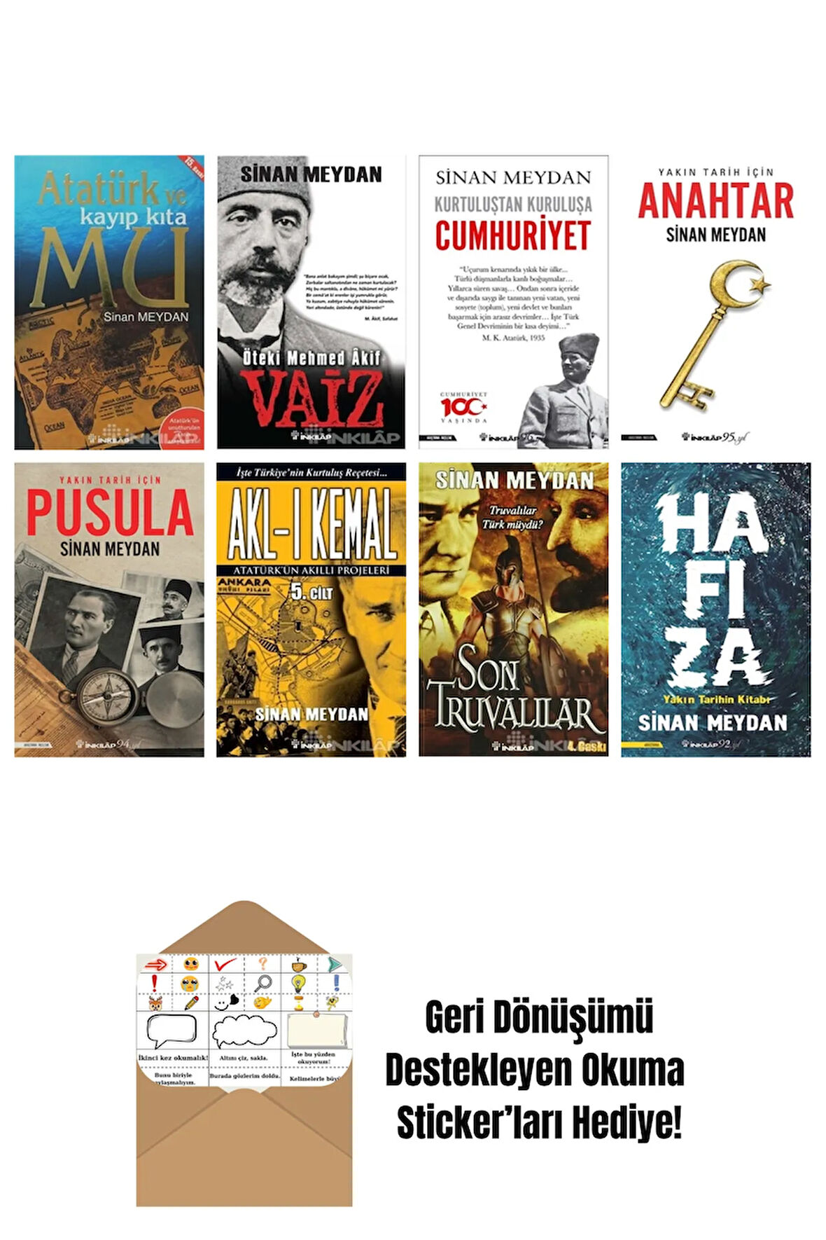 Sinan Meydan 8 Kitap Seti + Okuma Sticker'ları