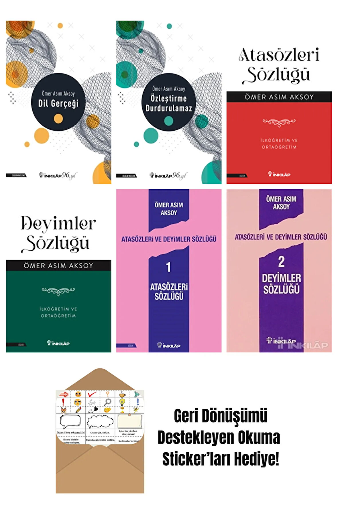 Ömer Asım Aksoy 6 Kitap Seti + Okuma Sticker'ları