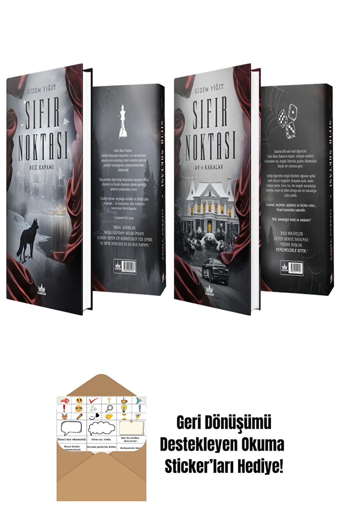 GİZEM YİĞİT 2 Kitap Seti + Okuma Sticker'ları