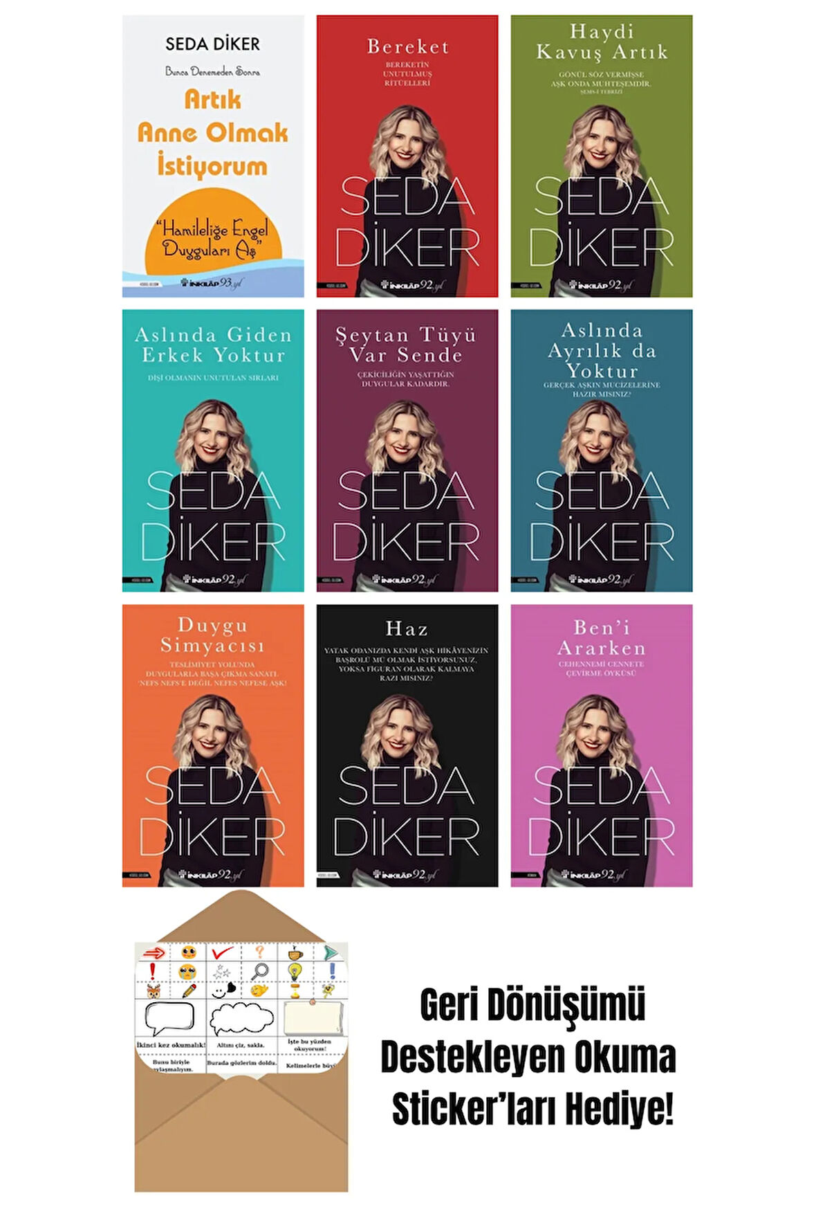 Seda Diker 9 Kitap Seti + Okuma Sticker'ları