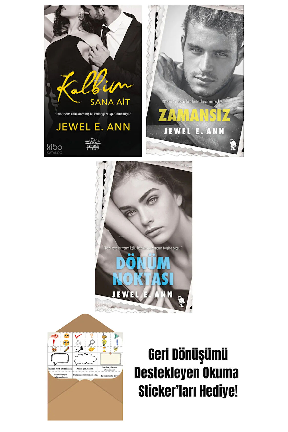Jewel E. Ann 3 Kitap Seti + Okuma Sticker'ları