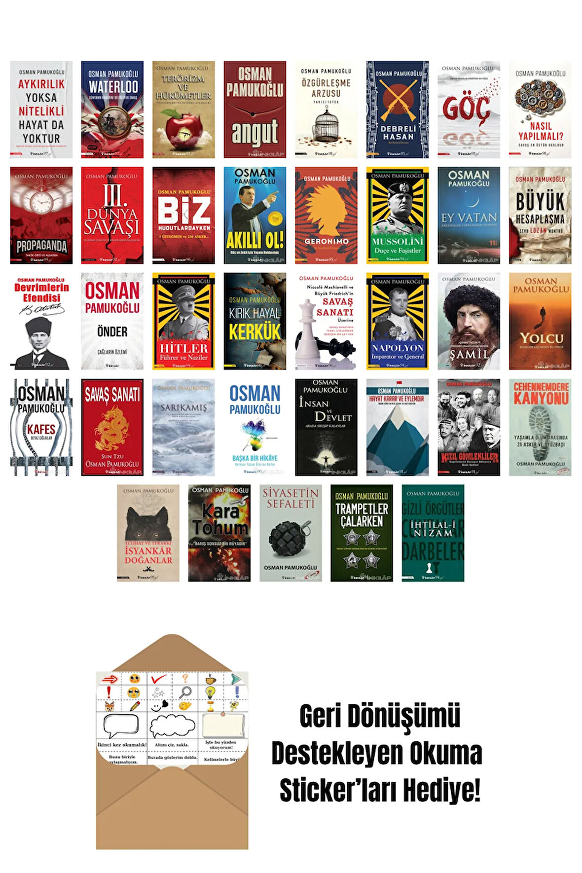 Osman Pamukoğlu 37 Kitap Seti + Okuma Sticker'ları