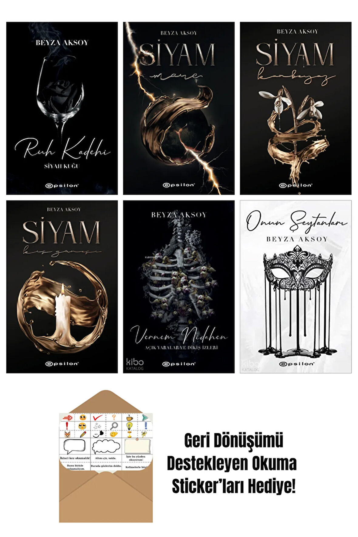 Beyza Aksoy 6 Kitap Seti + Okuma Sticker'ları