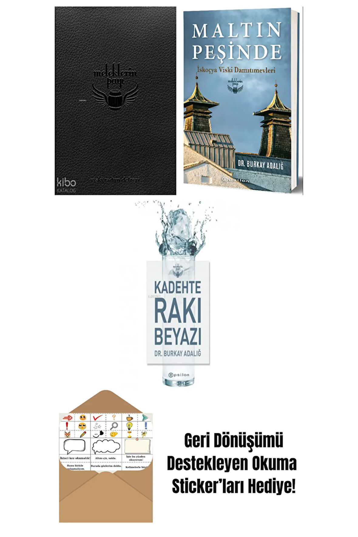 Burkay Adalığ 3 Kitap Seti + Okuma Sticker'ları