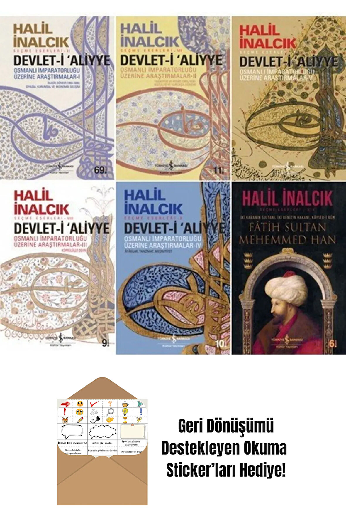 Halil İnalcık 6 Kitap Set + Okuma Sticker'ları