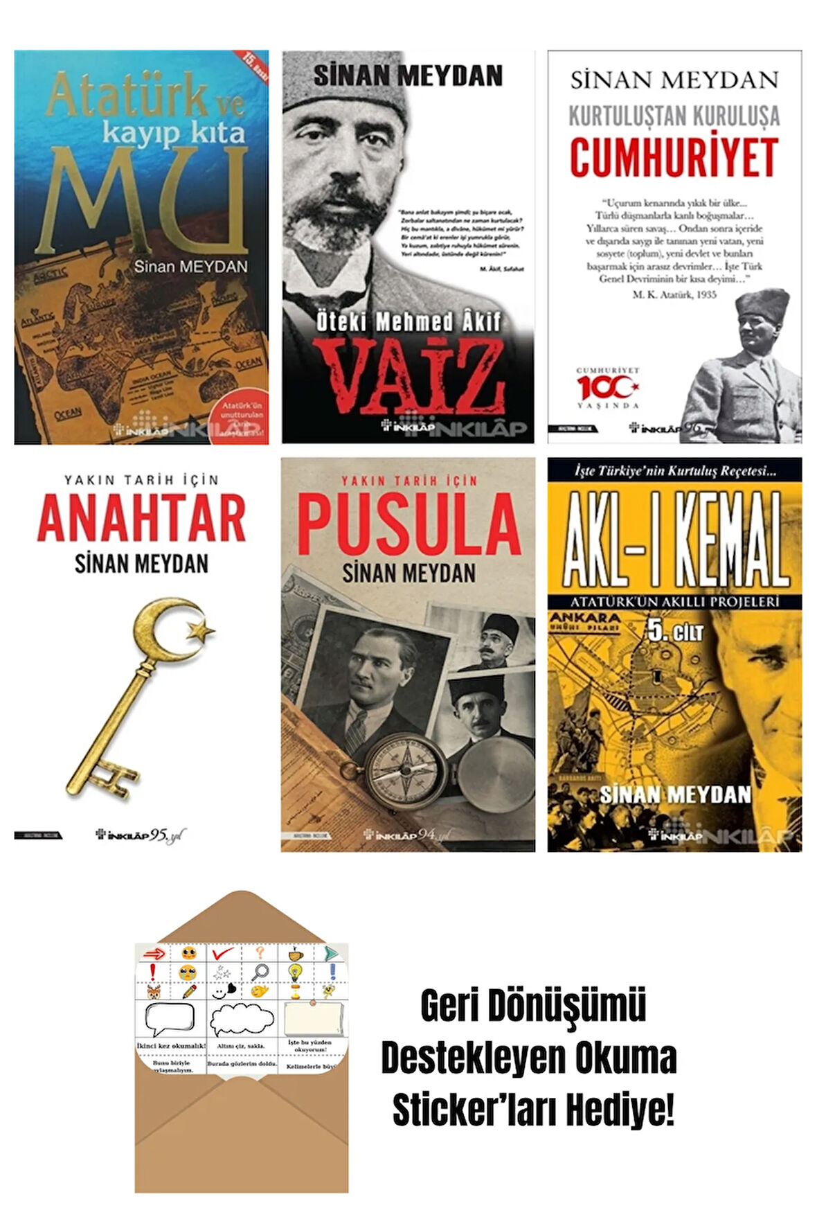 Sinan Meydan 6 Kitap Seti + Okuma Sticker'ları