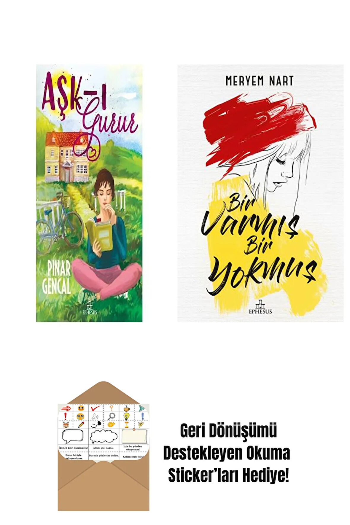 Pınar Gencal 2 Kitap Seti + Okuma Sticker'ları
