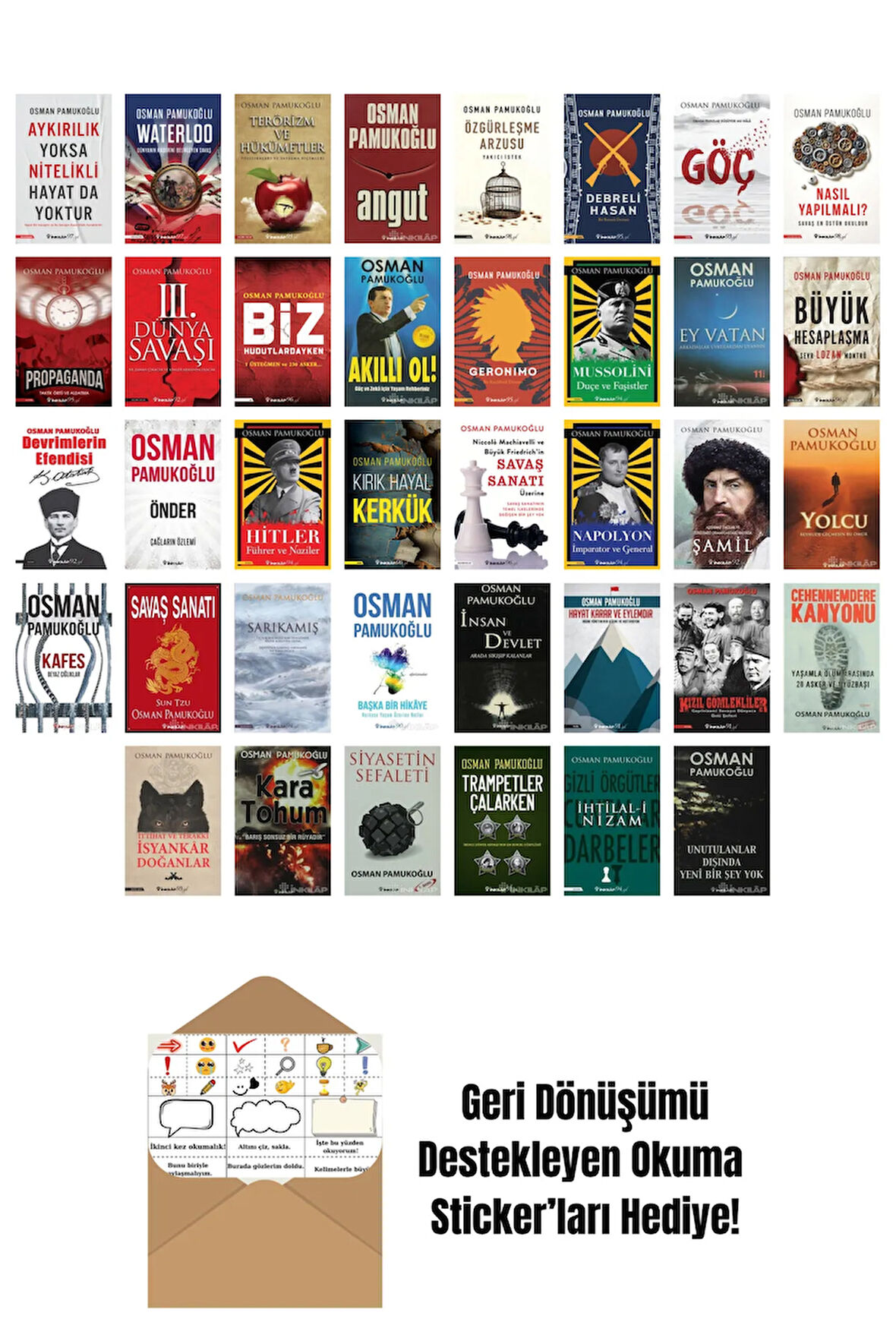 Osman Pamukoğlu 38 Kitap Seti + Okuma Sticker'ları