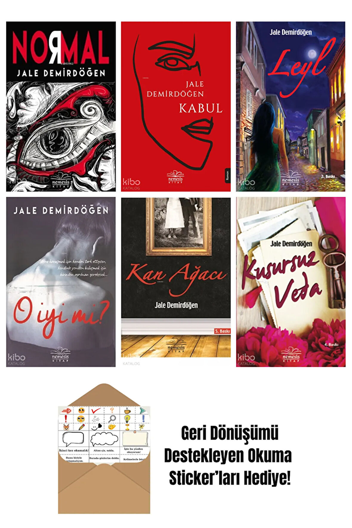 Jale Demirdögen 6 Kitap Seti + Okuma Sticker'ları