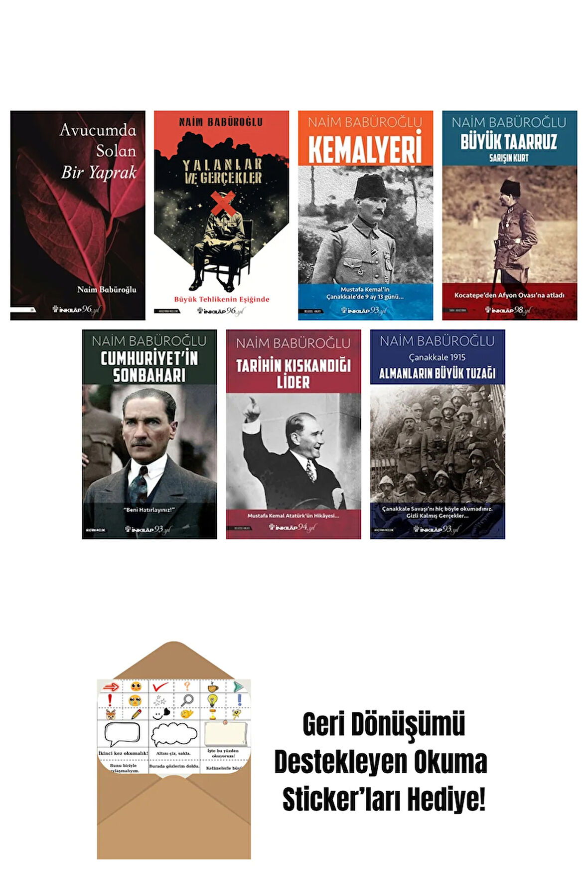Naim Babüroğlu 7 Kitap Seti + Okuma Sticker'ları